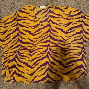 Tiger print blouse